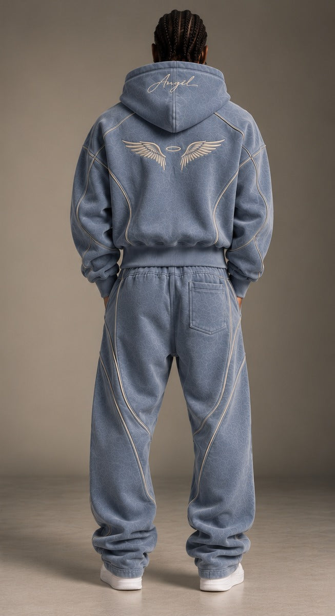 Angél Tracksuit Baby Blue – Rückansicht