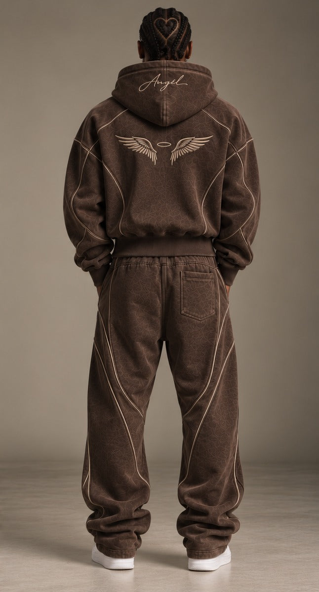 Angél Tracksuit Schoko – Rückansicht