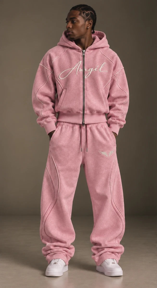 Angél Tracksuit Pink – Frontansicht